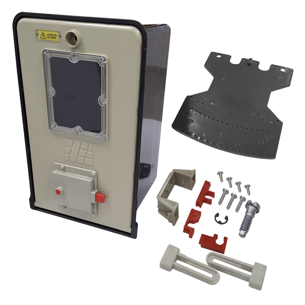 Caja medidor Edesur trifásica con reset 